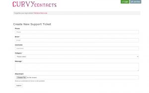 CurvyContacts Contact Us