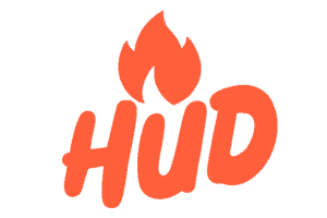 HUD logo in orange with a flame icon above the wordmark